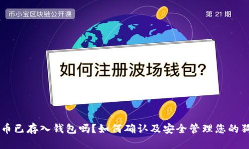 狗狗币已存入钱包吗？如何确认及安全管理您的狗狗币
